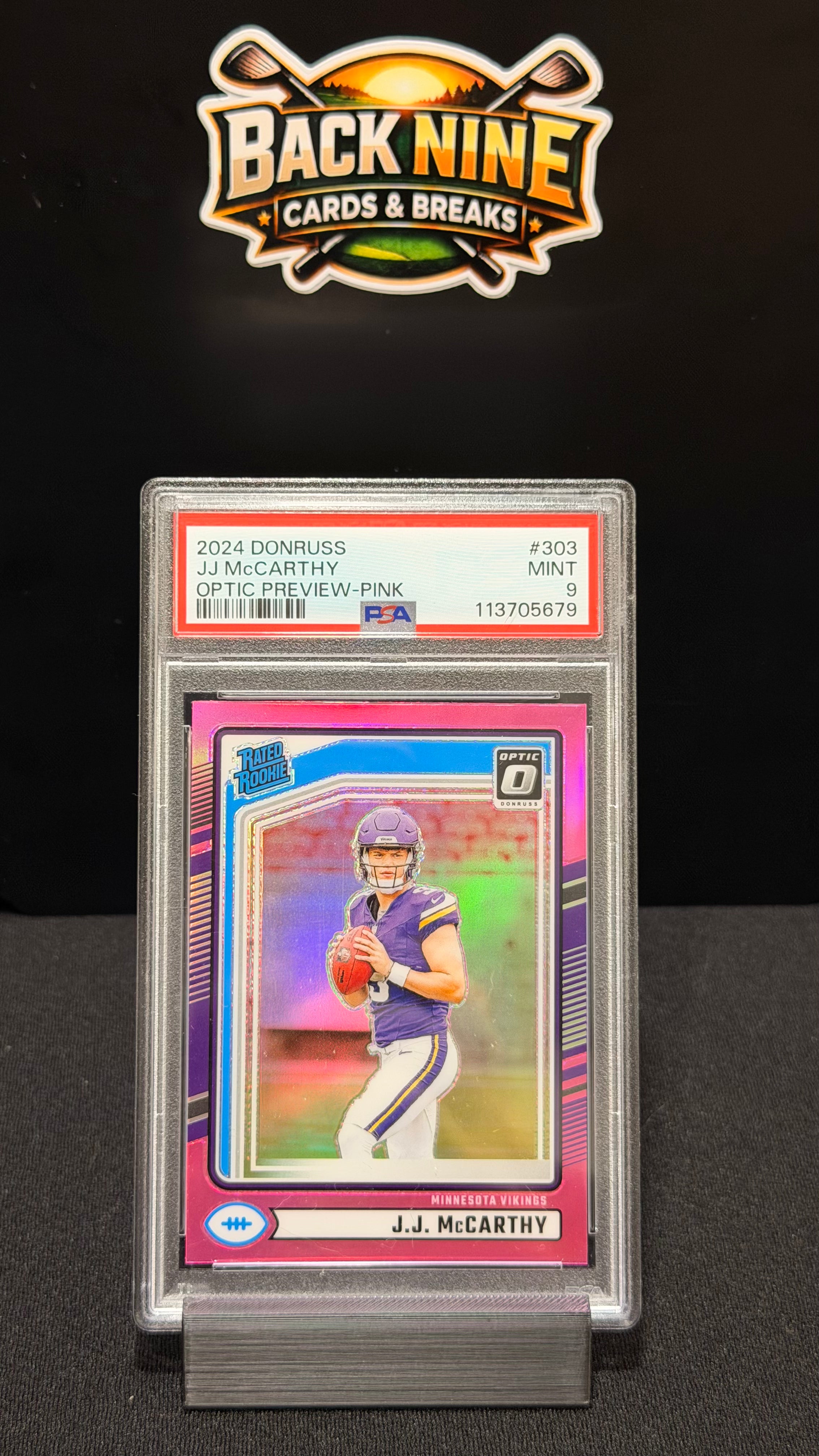 2024 Optic Pink Rated Rookie JJ McCarthy