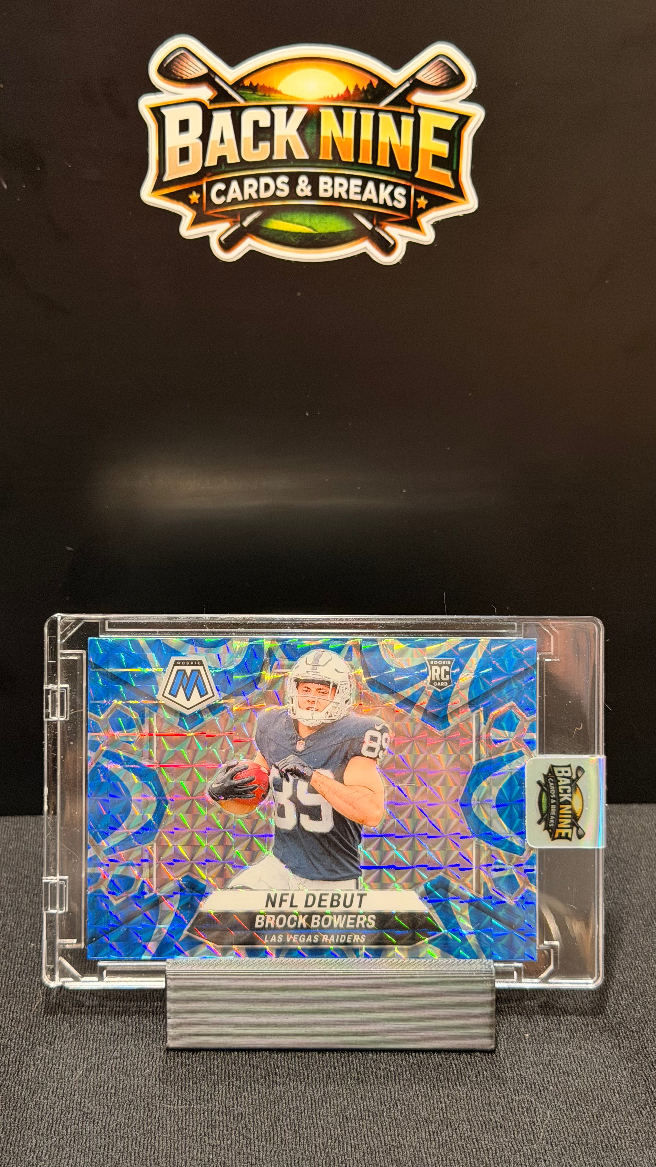 2024 Panini Mosaic Brock Bowers Reative Blue