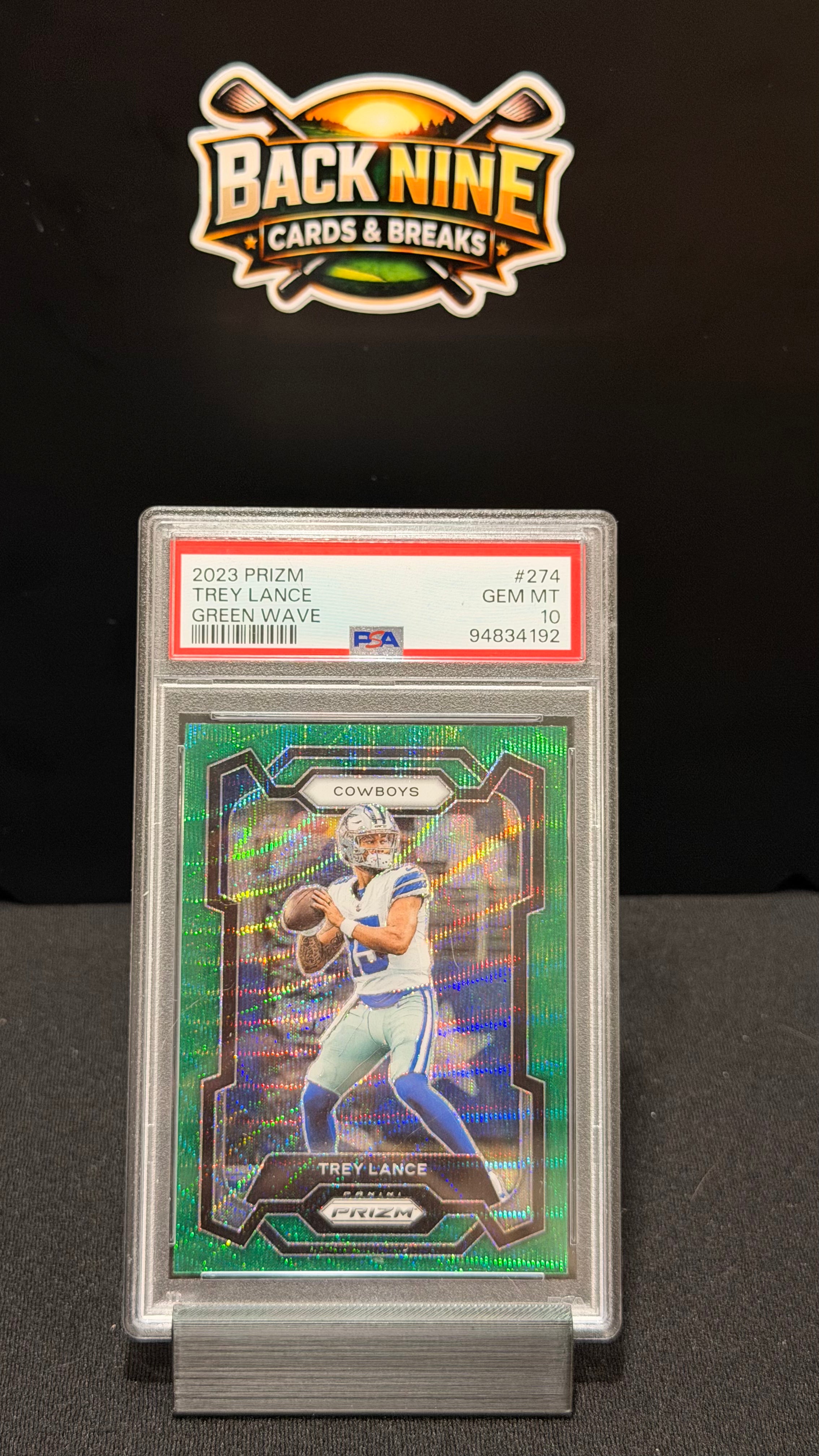 2023 Prizm Trey Lance Green Wave