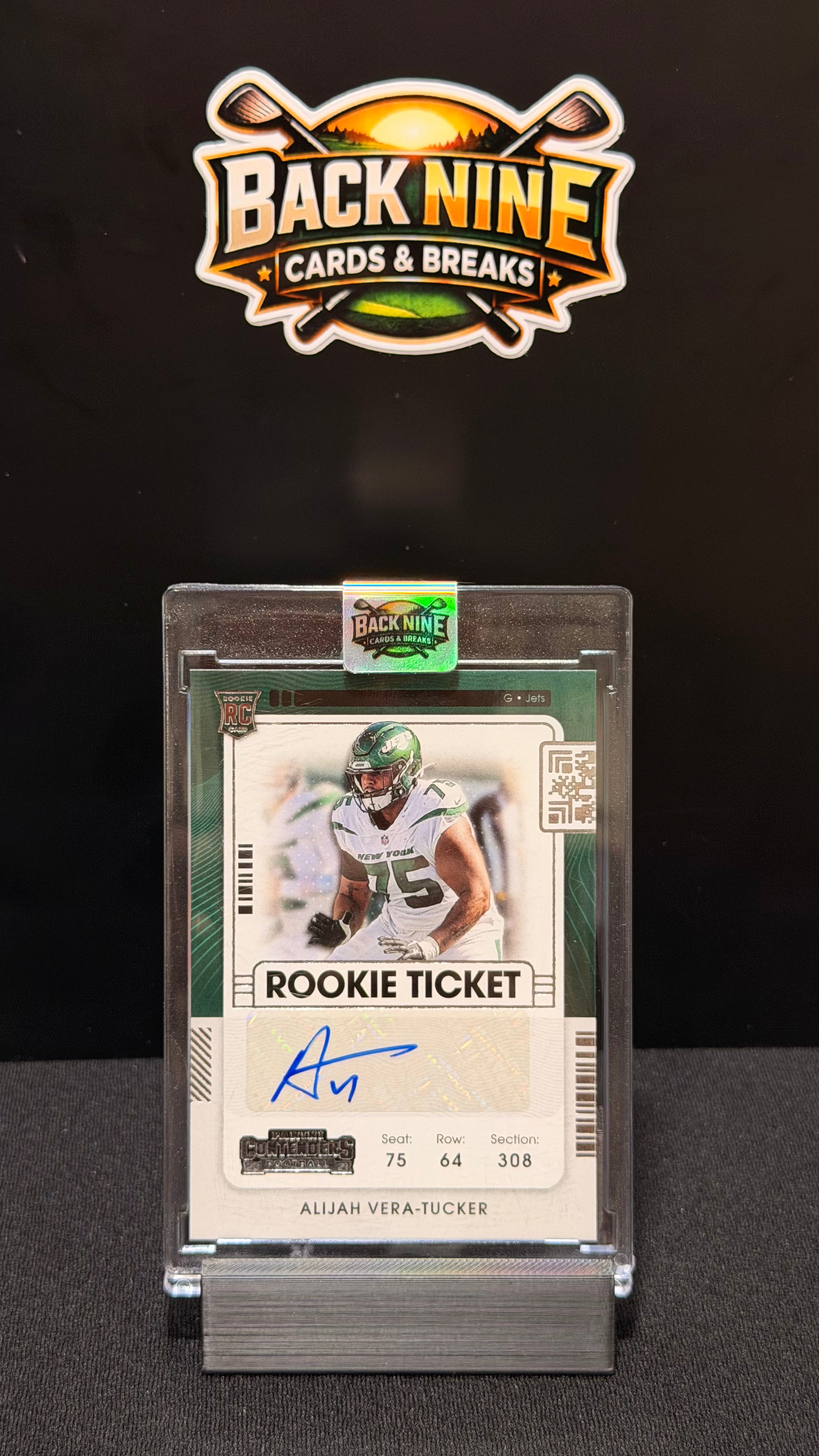 2021 Contenders Alijah Vera-Tucker Rookie Ticket Auto